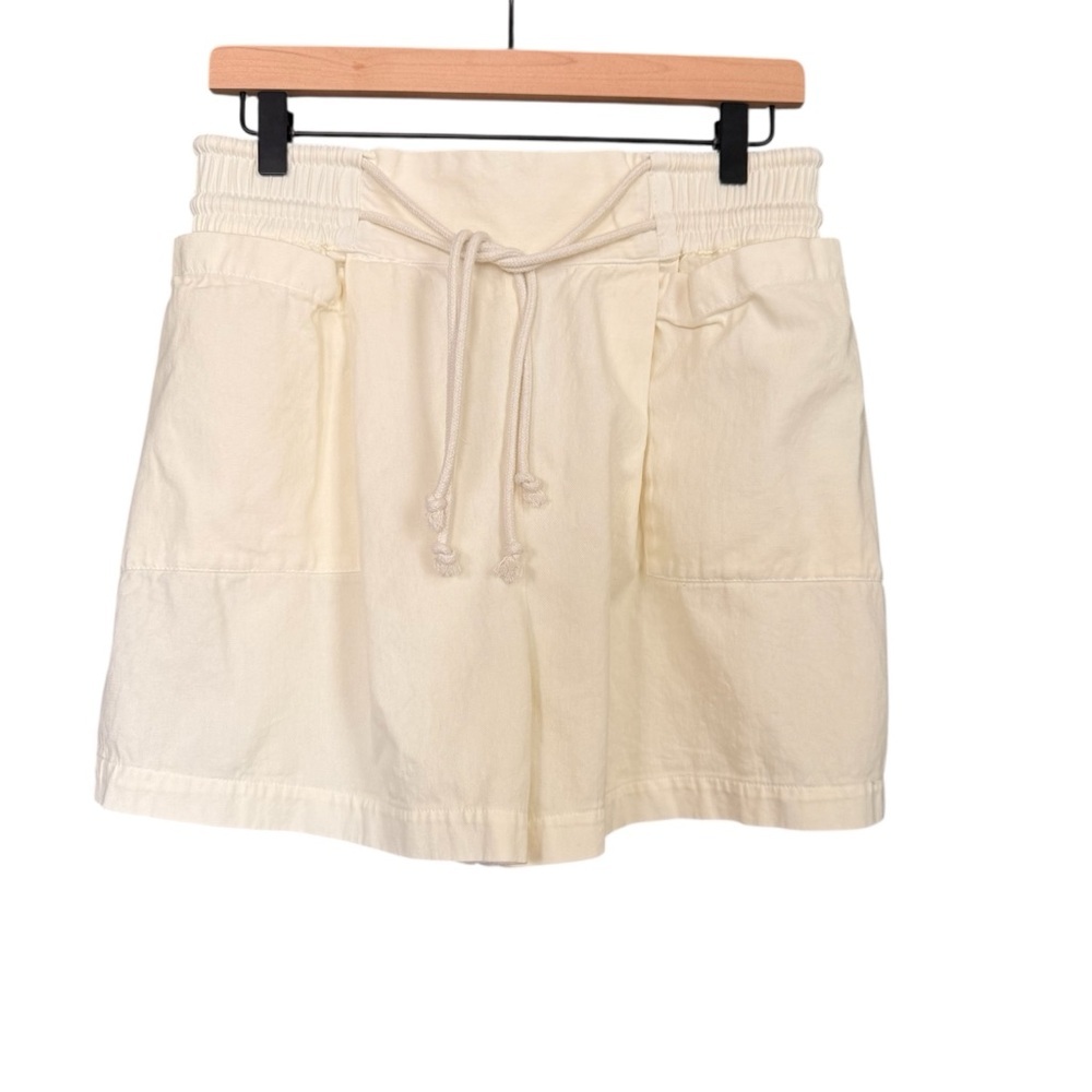 NWOT Free People Cream Drawstring Shorts